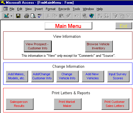 car database example